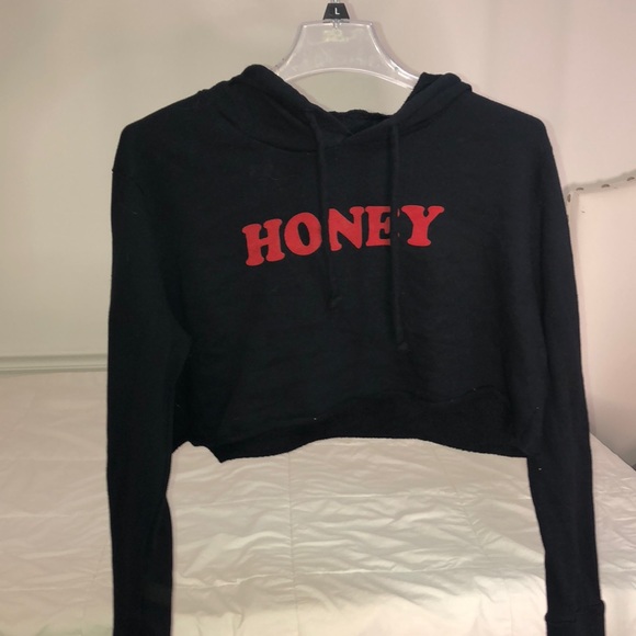 lauras boutique Tops - Cropped honey hoodie